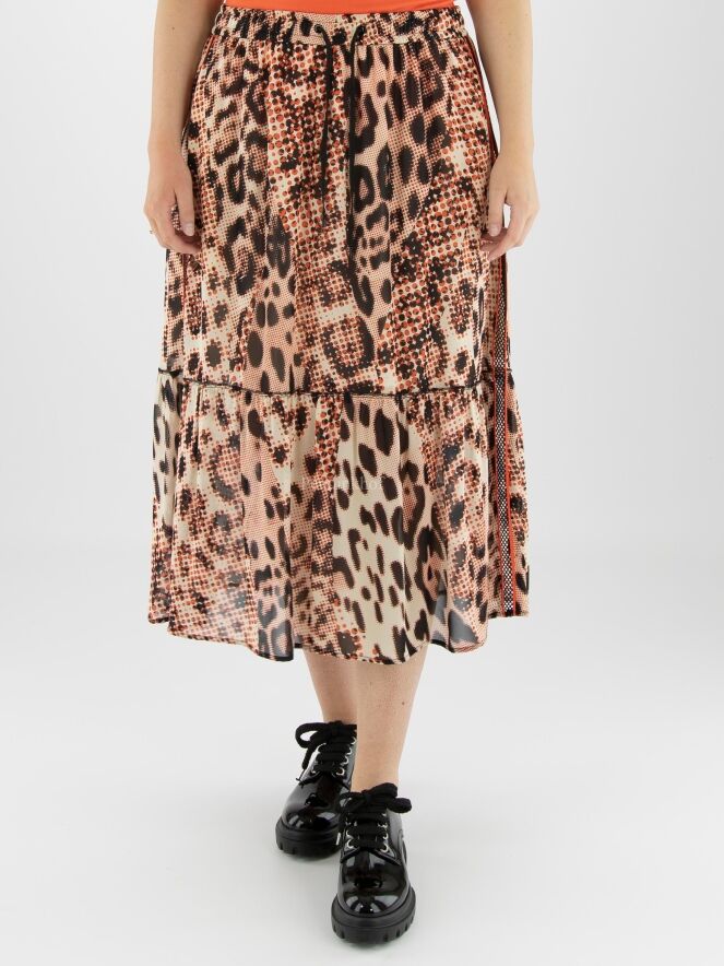 Leopard print clearance maxi skirt video