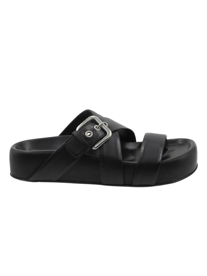 AGL sandals JANE SLIDE D685005 Black by Penninkhoffashion