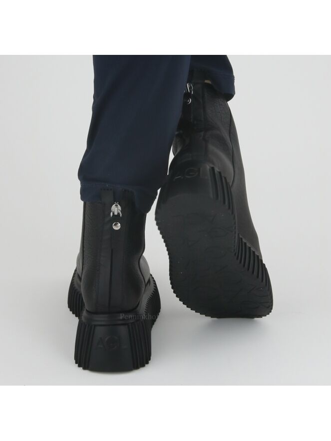 AGL ankle boots D751511PGK Black by Penninkhoffashion