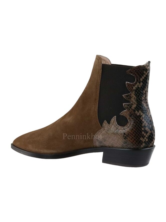 AGL ankle boots D530550BDK Cognac by Penninkhoffashion